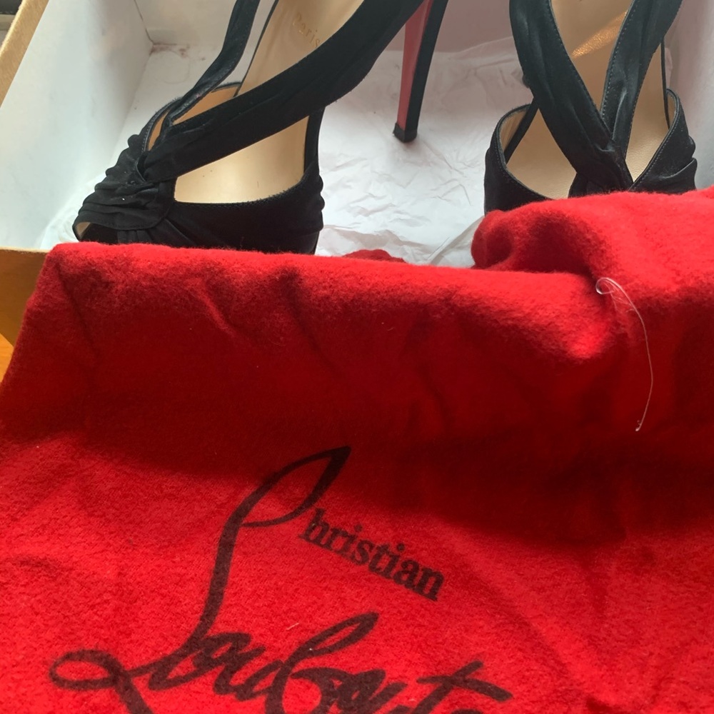 Christian Louboutin double cross platform
